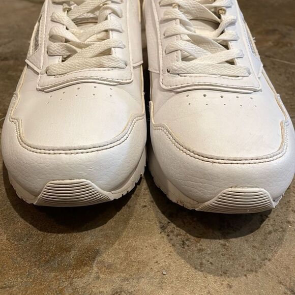 Reebok Classic White Leather Sneaker Shoe Mens 5.5 EU 37 1Y3501 Athletic - Picture 13 of 13